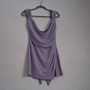 Tiger Mist Lavender Draped Dress